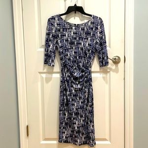 Blue and white dress in great condition.